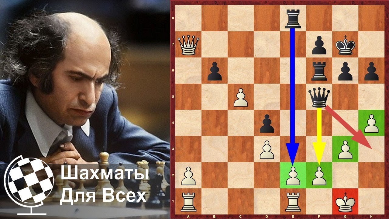 Шахматы. Михаил Таль. Самая КРАСИВАЯ АТАКА межзонального турнира 1973 года!
