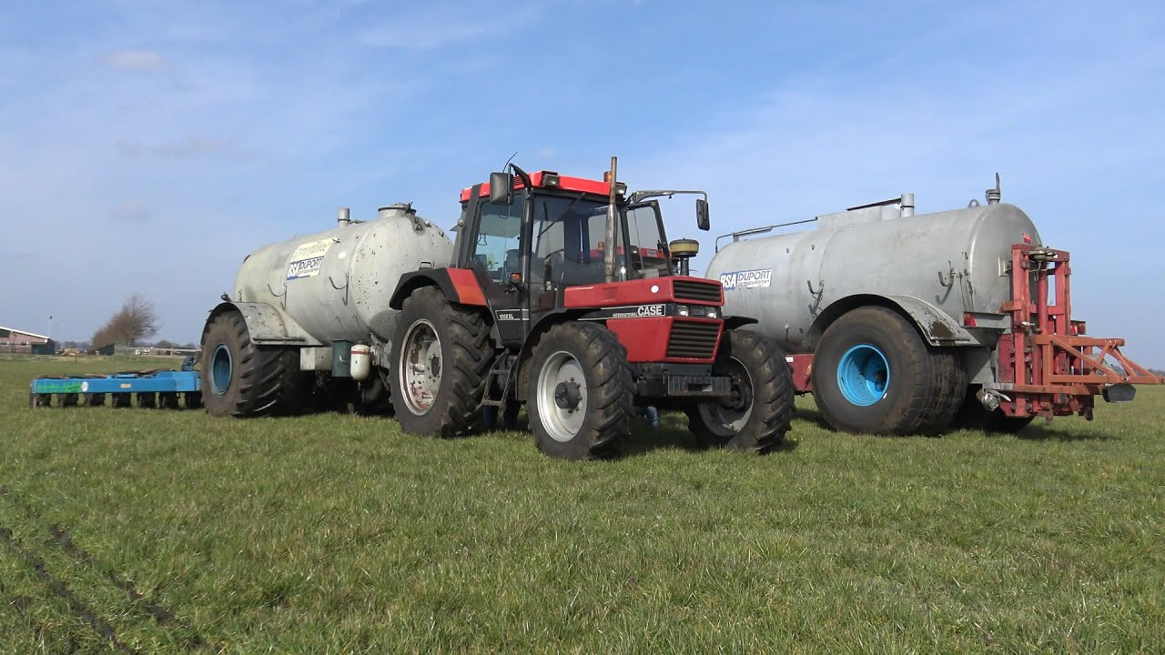 Zodebemesten met Case International 1056 XL & 956 XL met BSA-Duport tanks (2016)