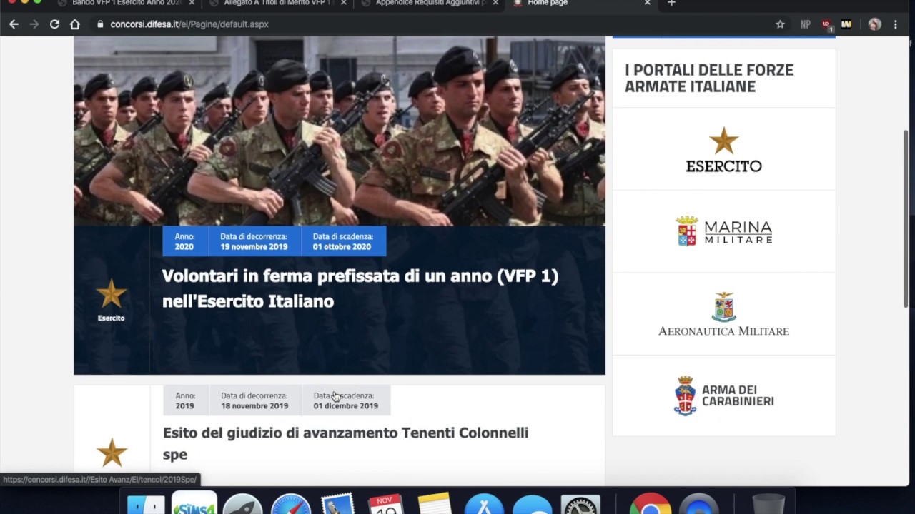 Come presentare domanda di partecipazione concorso VFP1 Esercito - Parte 1
