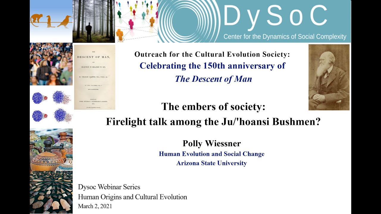 Polly Wiessner : The embers of society: Firelight talk among the Ju/'hoansi Bushmen