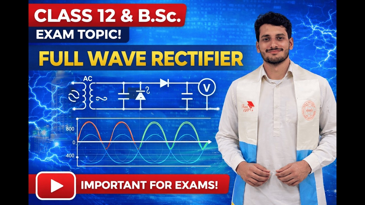 Full Wave Rectifier Working | Easy Explanation | NEET | JEE | CBSE| BOARD EXAM | BSC