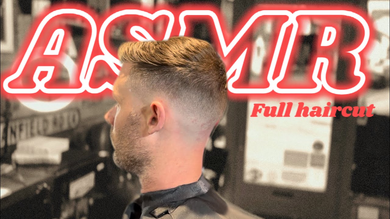 ✨ASMR haircut no talking ✨ mid skin fade #asmrbarber #asmrhaircut
