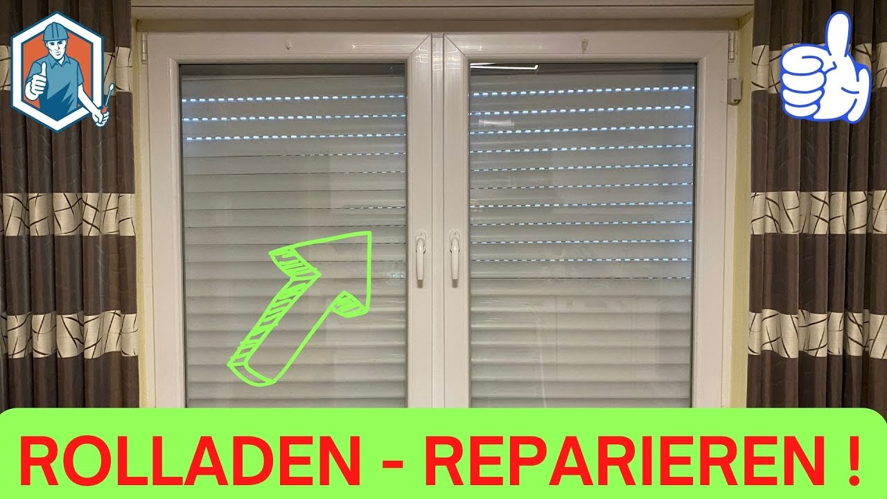 Rolladen Jalousie reparieren - Anleitung ✅ Tutorial
