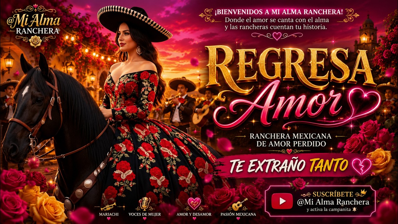 Regresa Amor | Ranchera Mexicana de Amor Perdido | Voz de Mujer