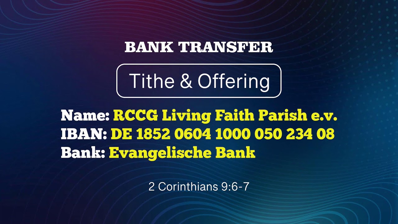 RCCG Living Faith Parish - Sunday Service