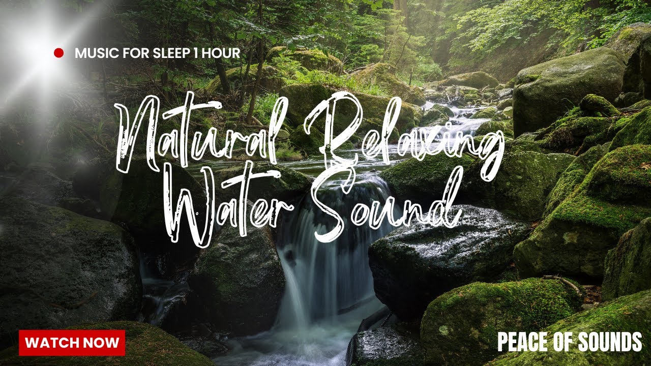 Mountain Stream Water Sounds White Noise for Sleep, Focus, Studying | 1 Hours 4K
