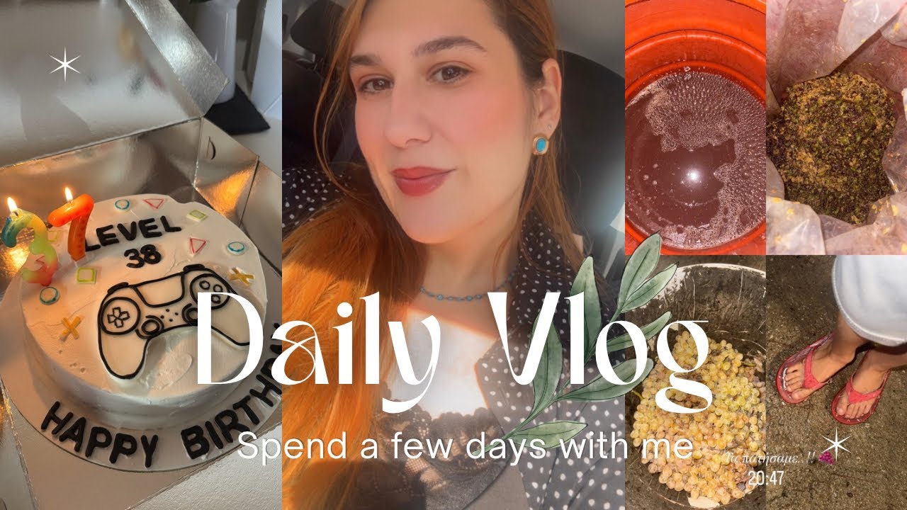VLOG : Μερικές Μέρες Μαζί μ •Jumbo Haul •S/M Haul •Πατήσαμε Τα Σταφύλια •Γενέθλια Νίκου 🥳
