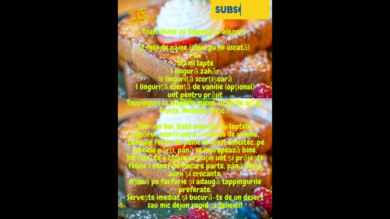 Alege-ți dulcele pe toast! (toast dulce cu topping la alegere)♥️♥️♥️