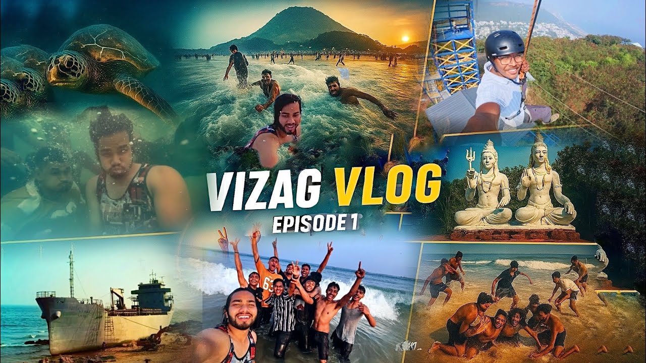 Vizag Tour Guide with Friends😍| Beaches, Hills & Fun Tour 🏖️⛰️ | Episode 1