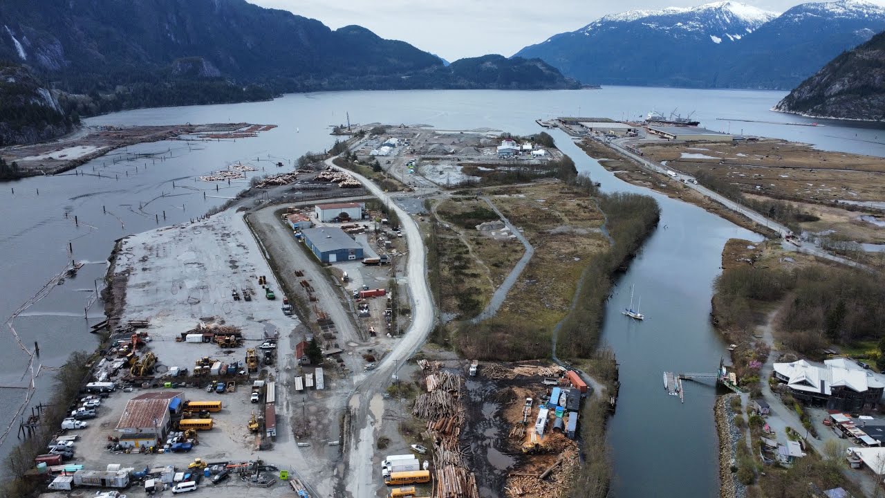 Drone video over the Nexen lands in Squamish BC.