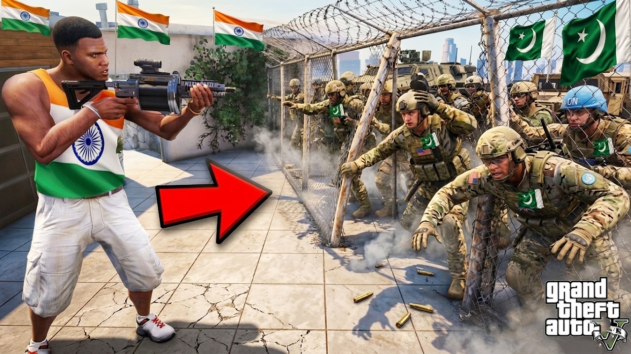 Franklin's House Under Attack in MILITARY Outbreak in GTA 5
