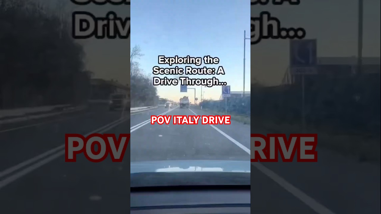 What it looks like DRIVING through: #drivingvlog #automobile #europe #italy #drivingthrough