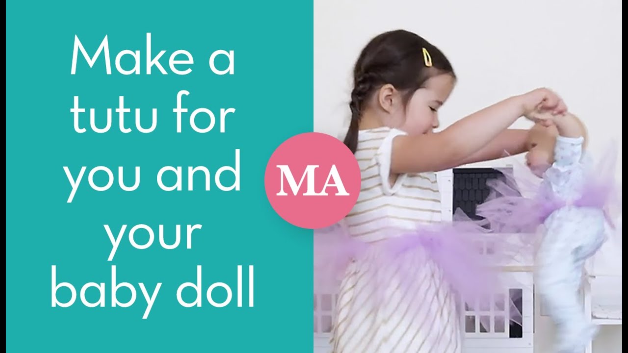 How To Make A Tutu For You and Your Baby Doll