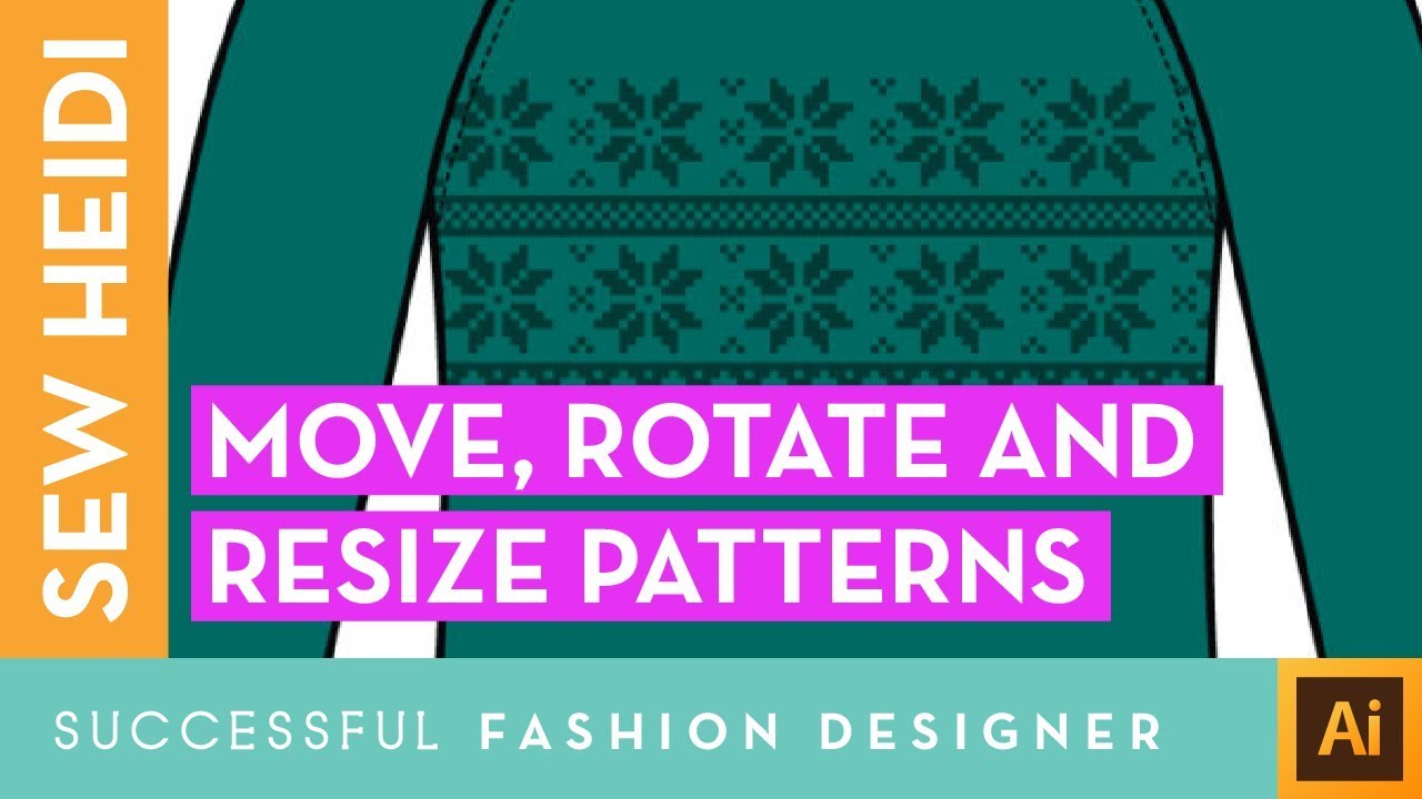 Repeating Patterns in Adobe Illustrator: How to Move & Scale Them