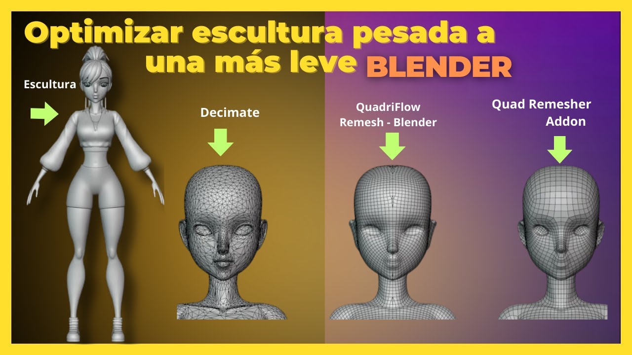 ESCULTURA pesada en Blender - Como OPTIMIZAR