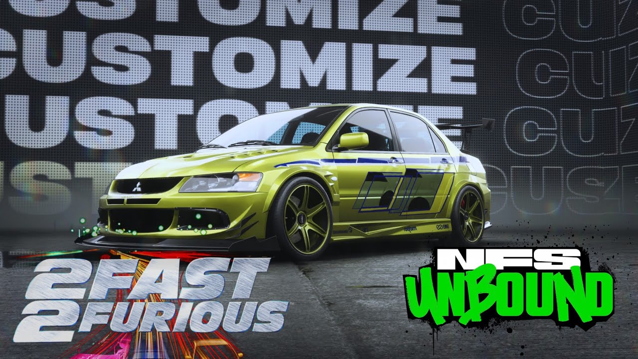 🚗 Paul Walker - 2 Fast 2 Furious - Mitsubishi Lancer Evo VII | Need for Speed Unbound