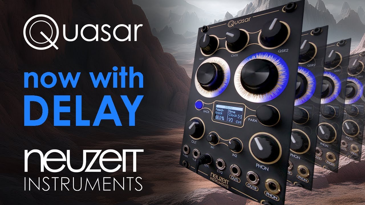 Neuzeit Instruments QUASAR - Not only for headphones! Firmware update brings STEREO DELAY