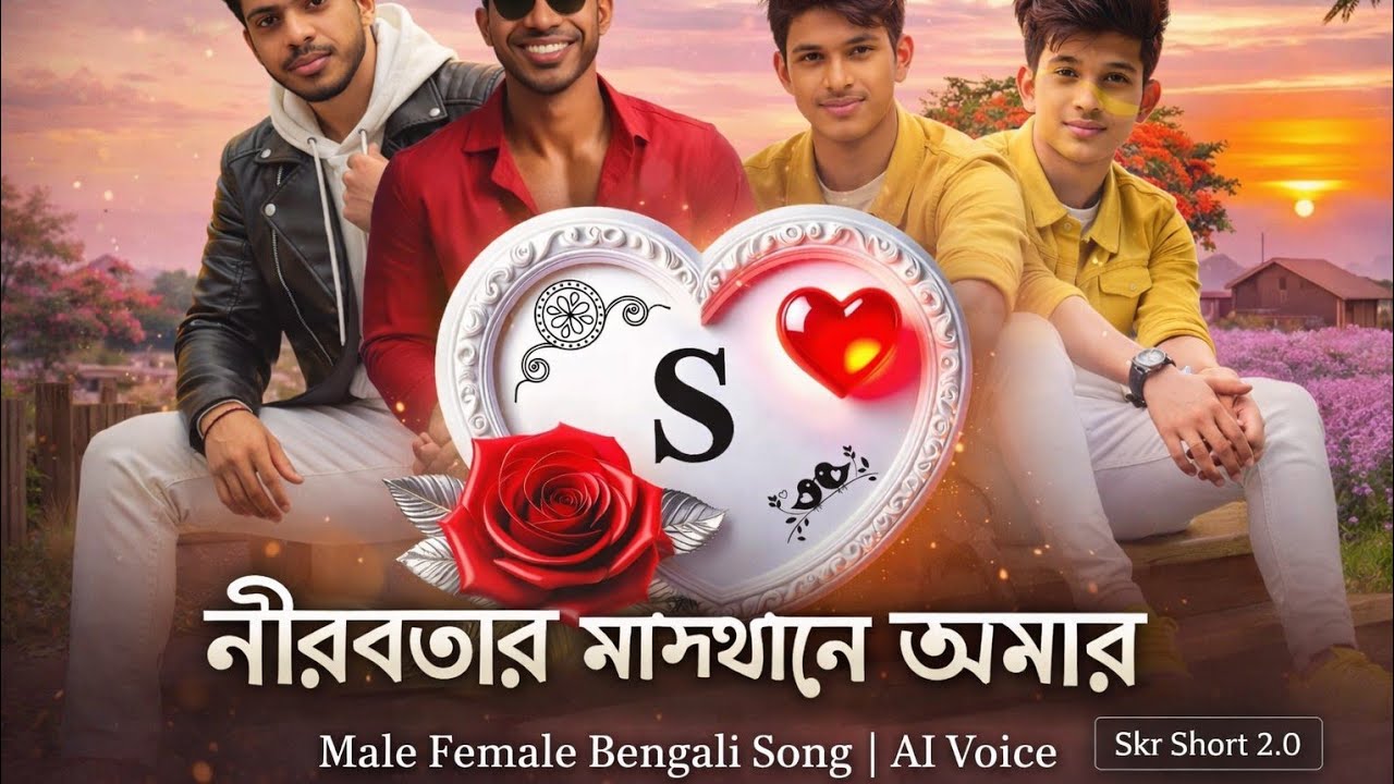 নীরবতার মাঝখানে আমরা দুজন | Male Female Bengali Song | AI Voice।2026