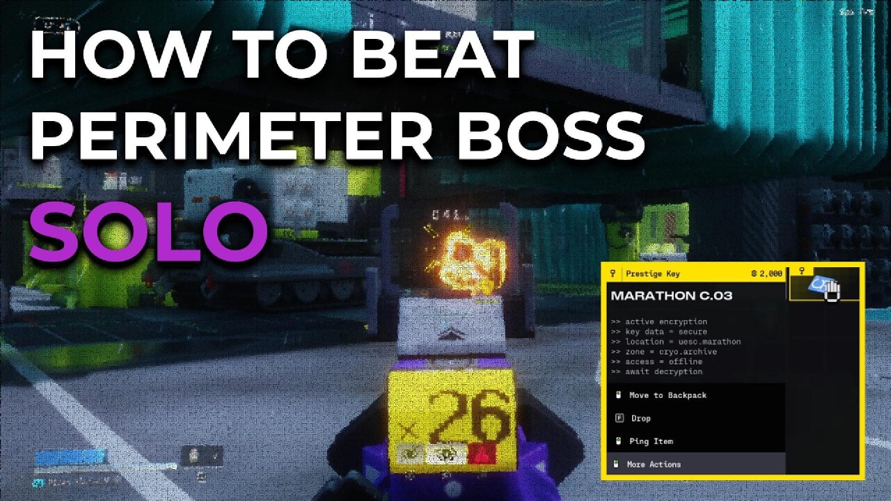 Marathon Solo Boss Guide - Perimeter #marathonthegame #gaming