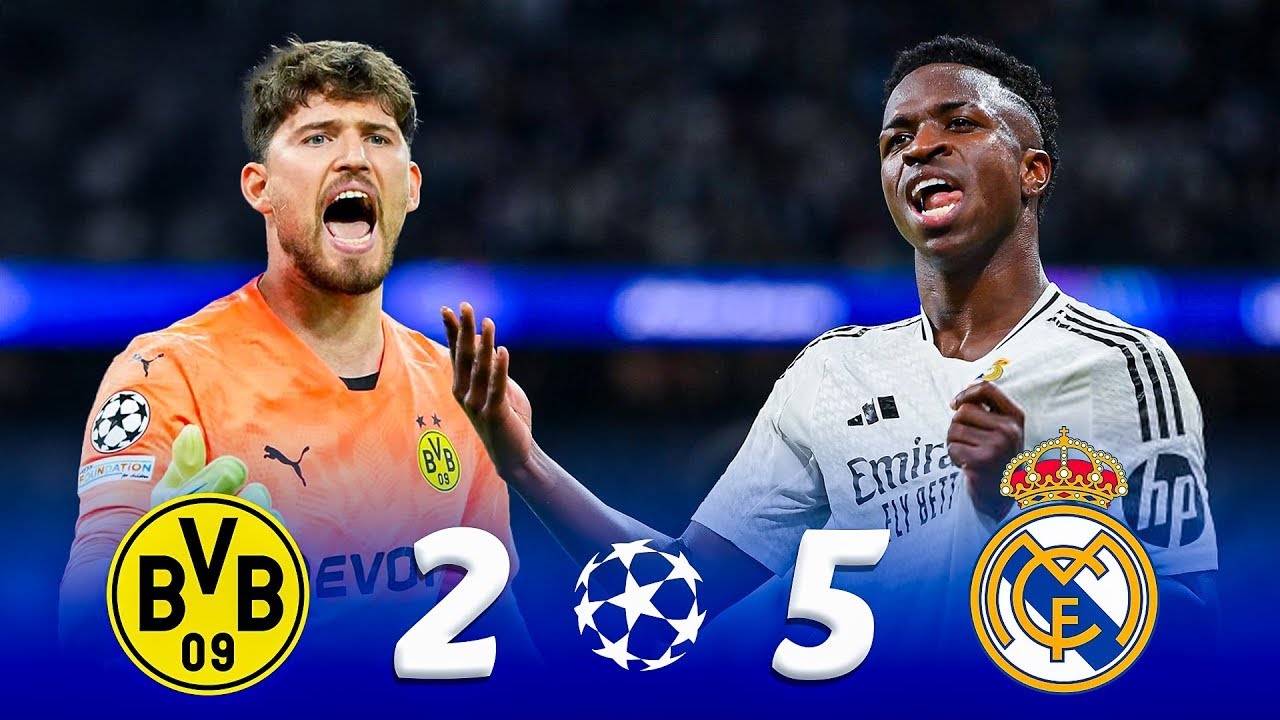ريال مدريد يقضي علي دورتموند 5-2 في دقائق الاخيرة بريمونتادا قاتلة