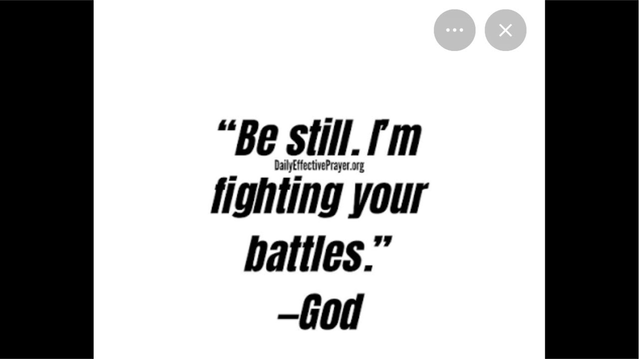 Last Word For 2025 Let God Fight Your Battles!!