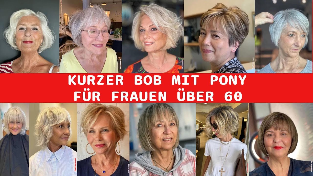 Kurzer Bob Mit Pony F&uuml;r Frauen &Uuml;ber 60: Der Haarschnitt Ihrer Tr&auml;ume