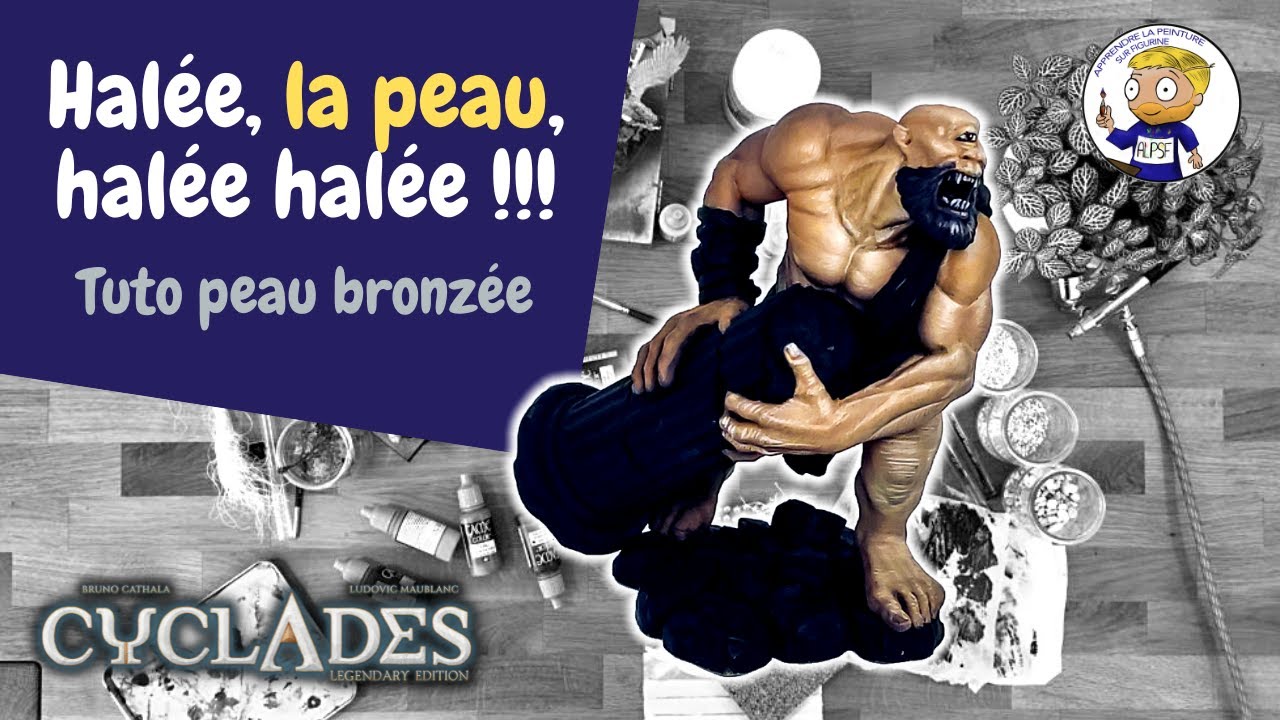 Peindre la peau halée / bronzée - apprendre la peinture sur figurines
