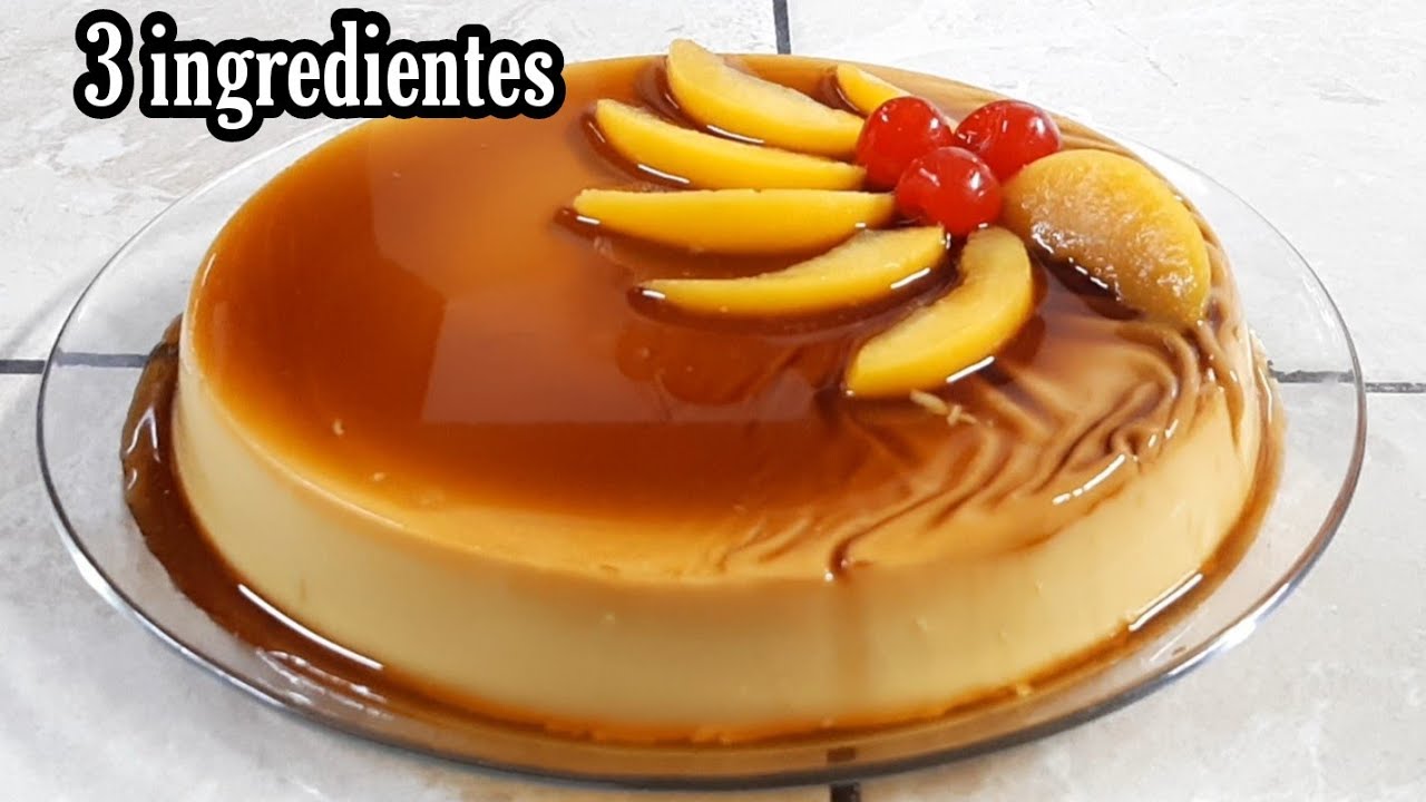 Flan f&aacute;cil y r&aacute;pido con apenas 3 ingredientes /Cocina con Jenny