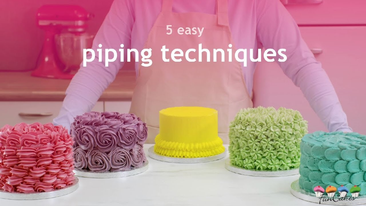 5 Easy Piping Techniques for Cake Decorating From FunCakes