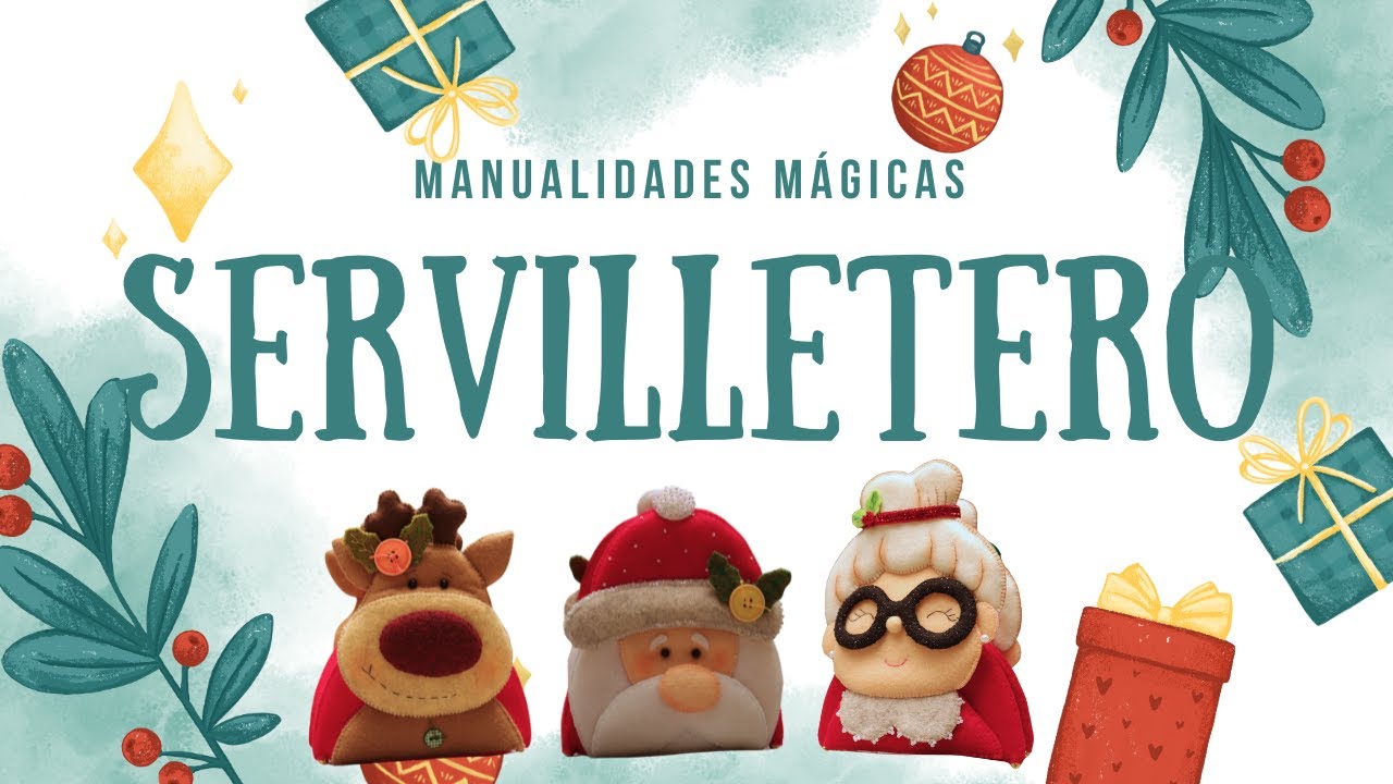 Tutorial servilletero navideño