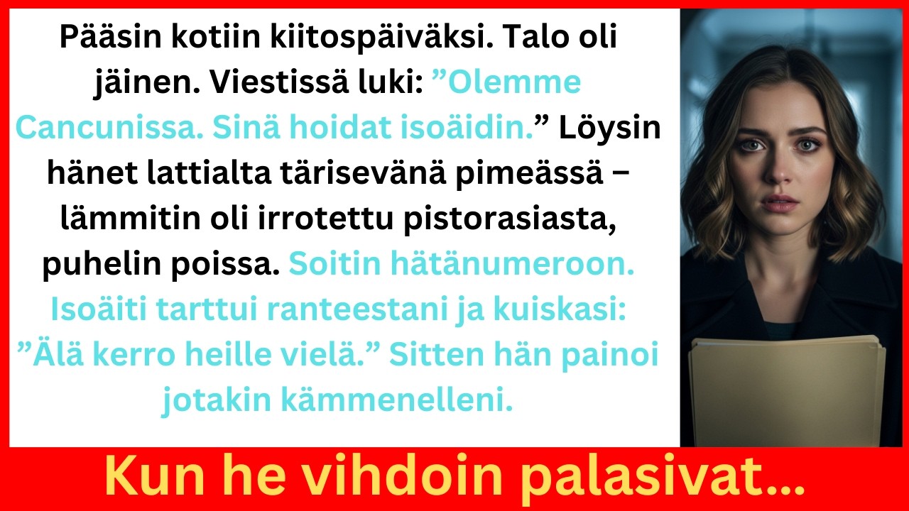 Pääsin kotiin kiitospäiväksi ja löysin mummon lattialta… Vanhempani chillailivat Cancunissa