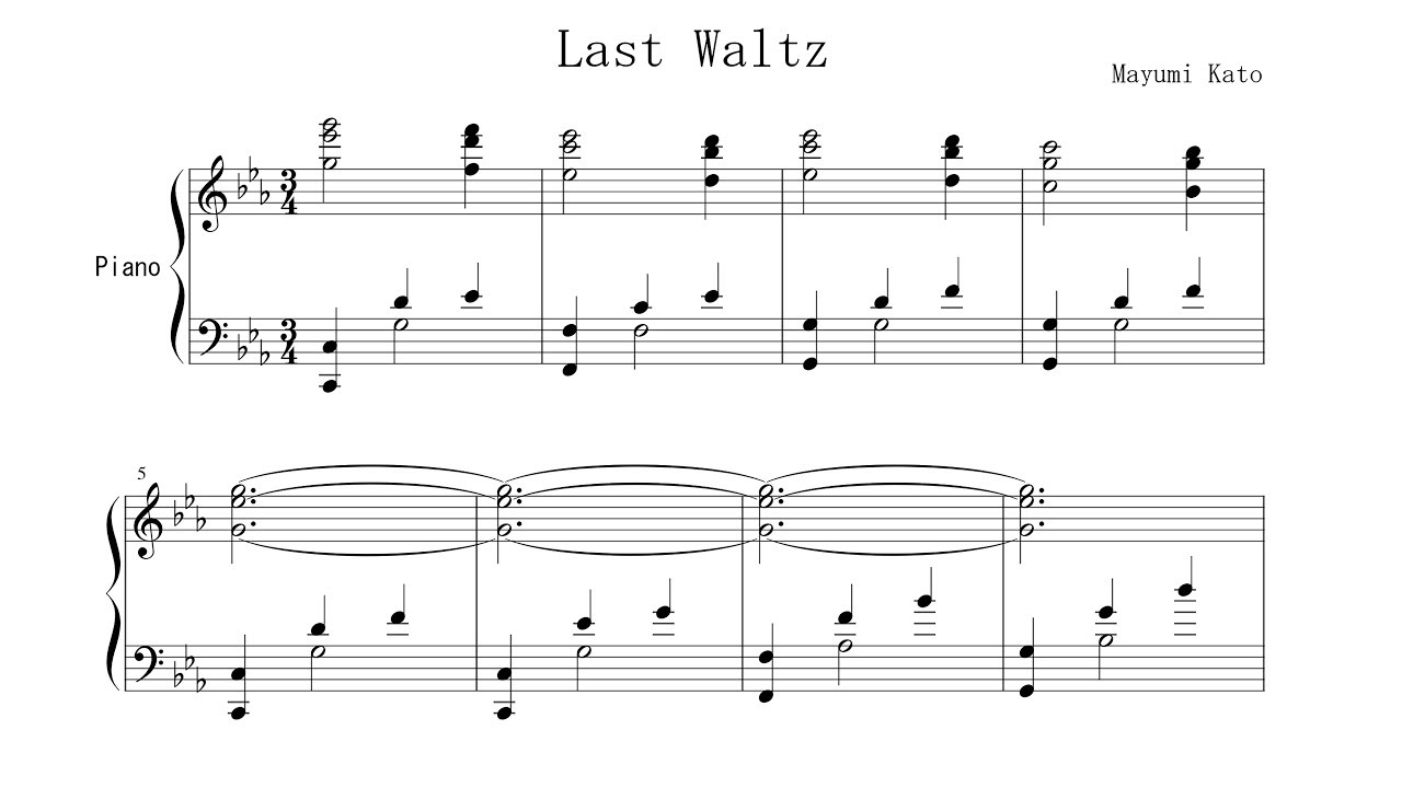 “Last Waltz” by Mayumi Kato - Paul Barton, FEURICH 218 piano