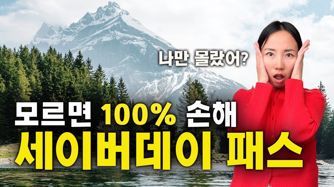 스위스패스 사면 호갱? 😱 모르면 100% 손해! 세이버데이패스 (3)