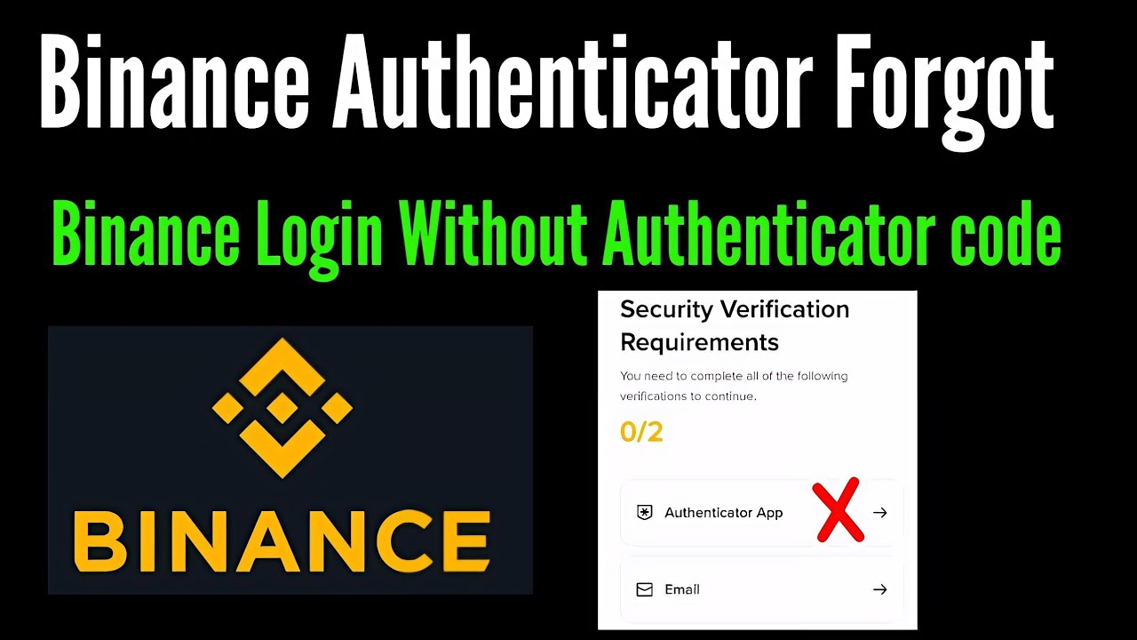 Binance Google Authenticator Forgot | How to Login Binance Without Authenticator Code