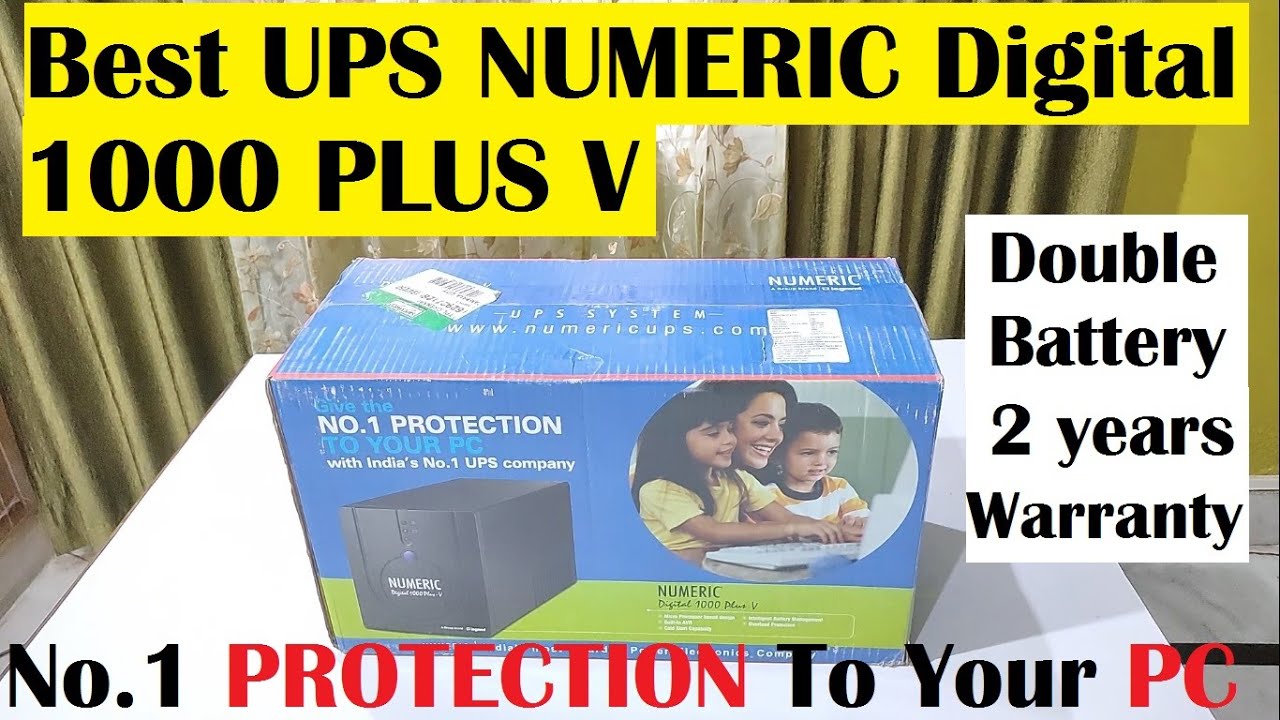 Best UPS NUMERIC Digital 1000 Plus V  Double Battery with 2 Years Warranty Unboxing & Overview