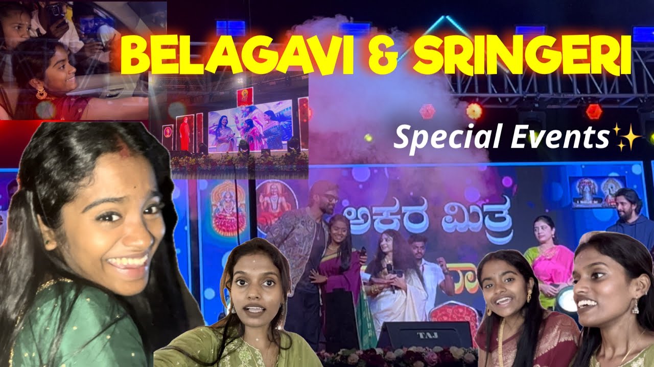 Belagavi & Sringeri Special Events Vlog ✨| Munni Tulu Vlog @Rakshita_Talks #tuluvlogs #karnataka 