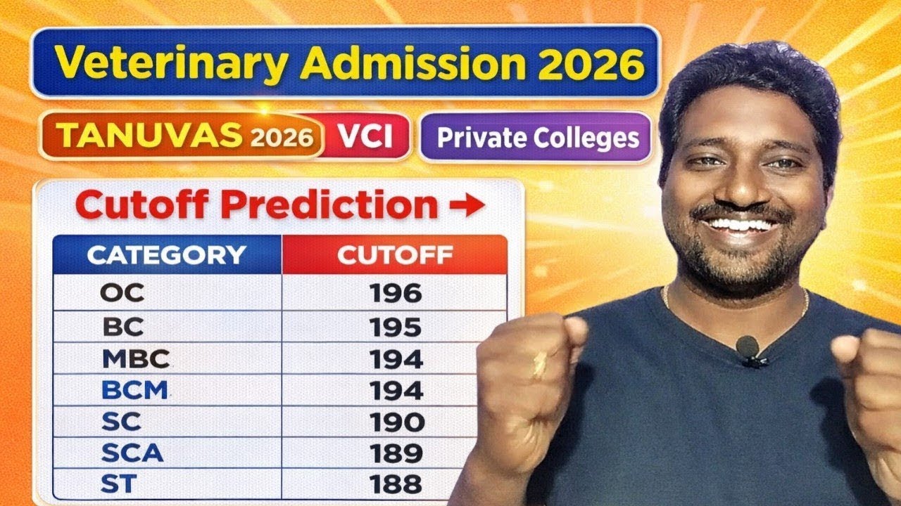 Veterinary Counselling 2026|Seat Matrix + Community Wise Cutoff Prediction | Who Will Get BVSc Seat?