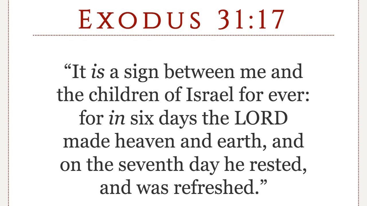 Exodus 31:15-17