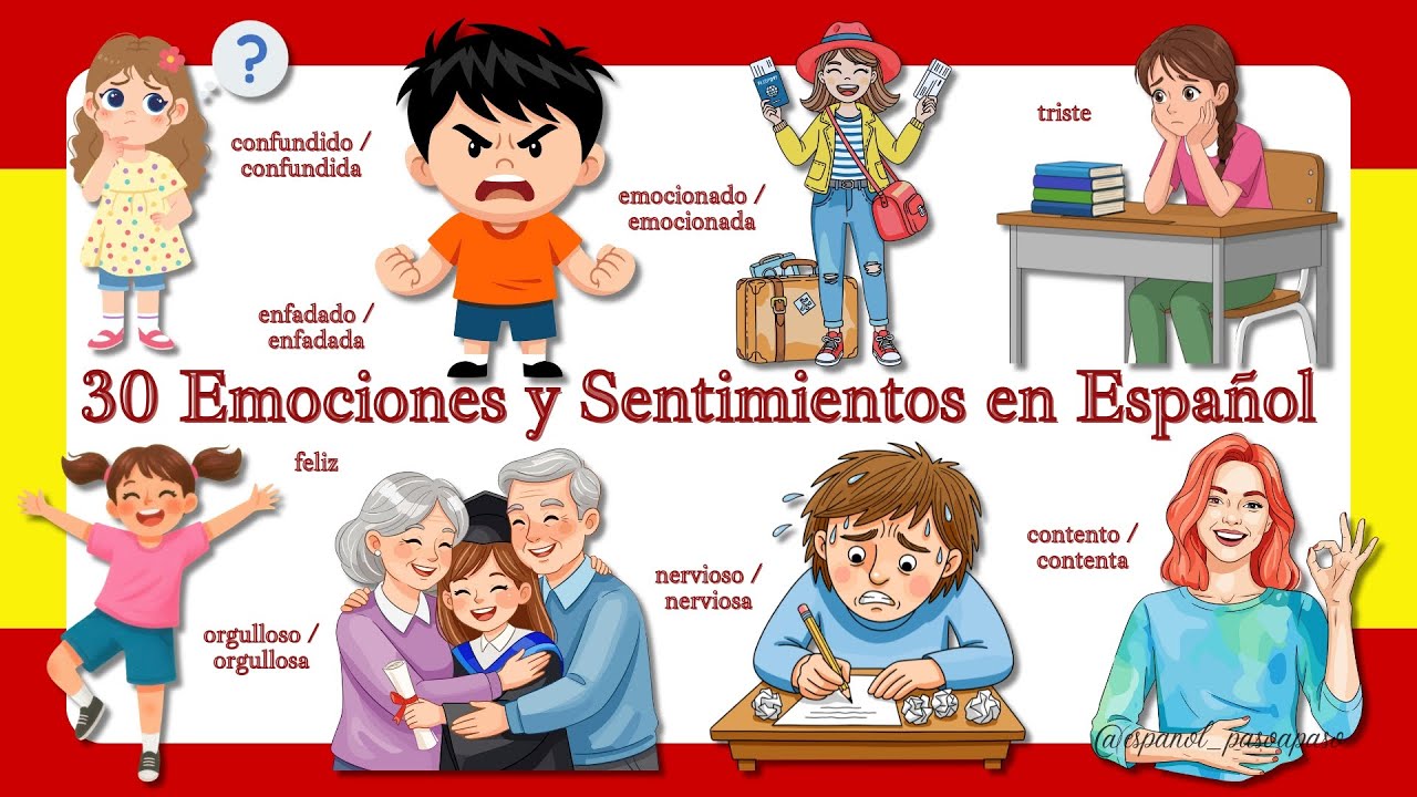 30 Emociones y Sentimientos en Español | Emotions and Feelings in Spanish