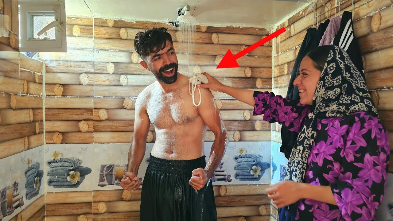 Nomadic Love in Nature | Vali Opens the Farm Bathroom with His Pregnant Wife 💞🛁🤰
