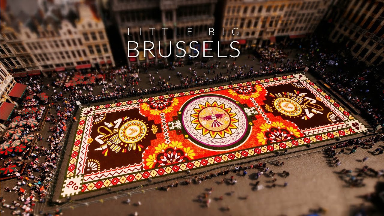 Little Big Brussels in 4k | Little Big World | Time Lapse & Tilt Shift Travel Video)