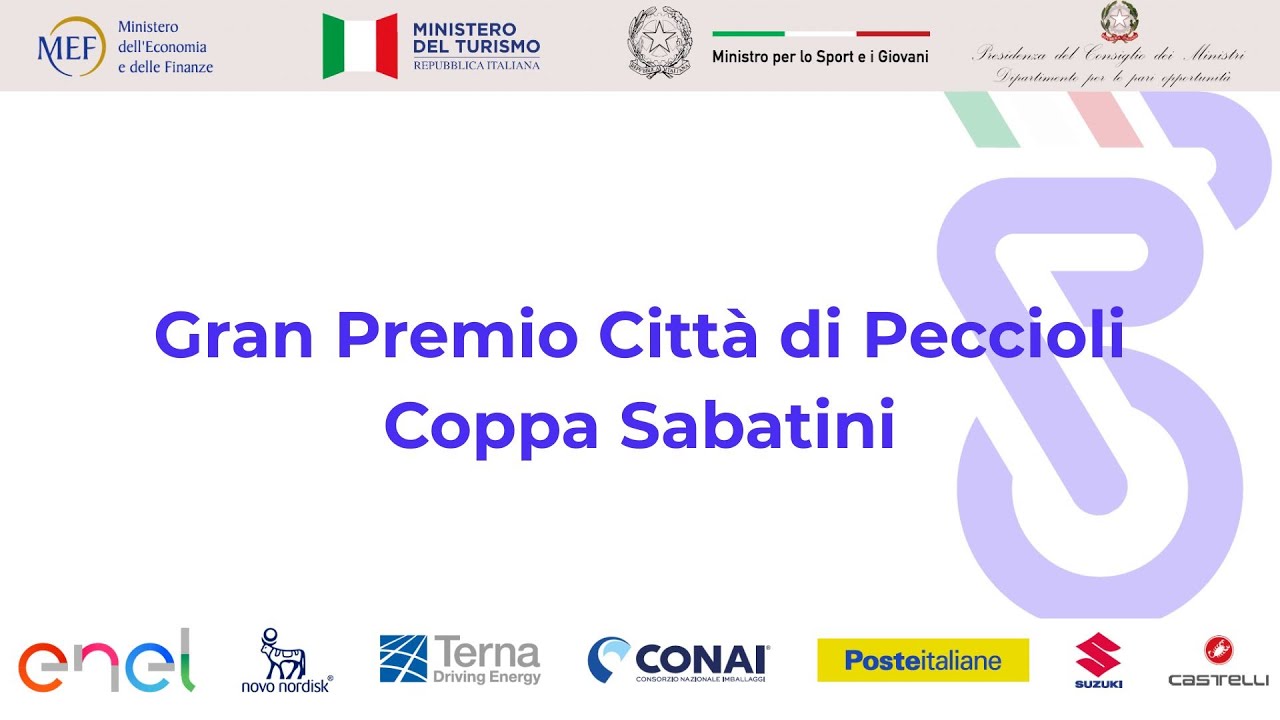 Diretta - Gran Premio Città di Peccioli - Coppa Sabatini 2025