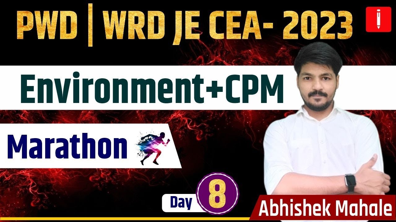 BMC JE/SE | WRD- JE | TPA  |  Environment + CPM  Marathon | By Abhishek Mahale