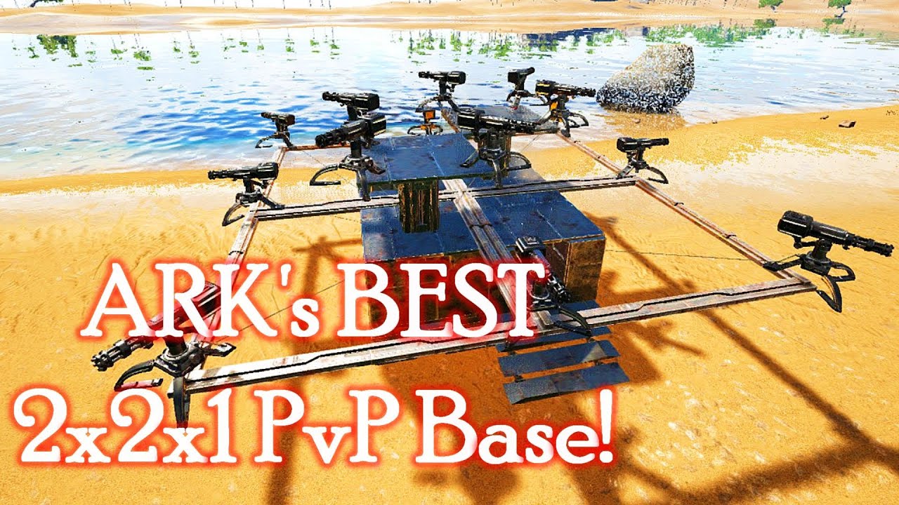 BEST Compact 2x2 Solo PvP Base (ARK Survival Evolved)