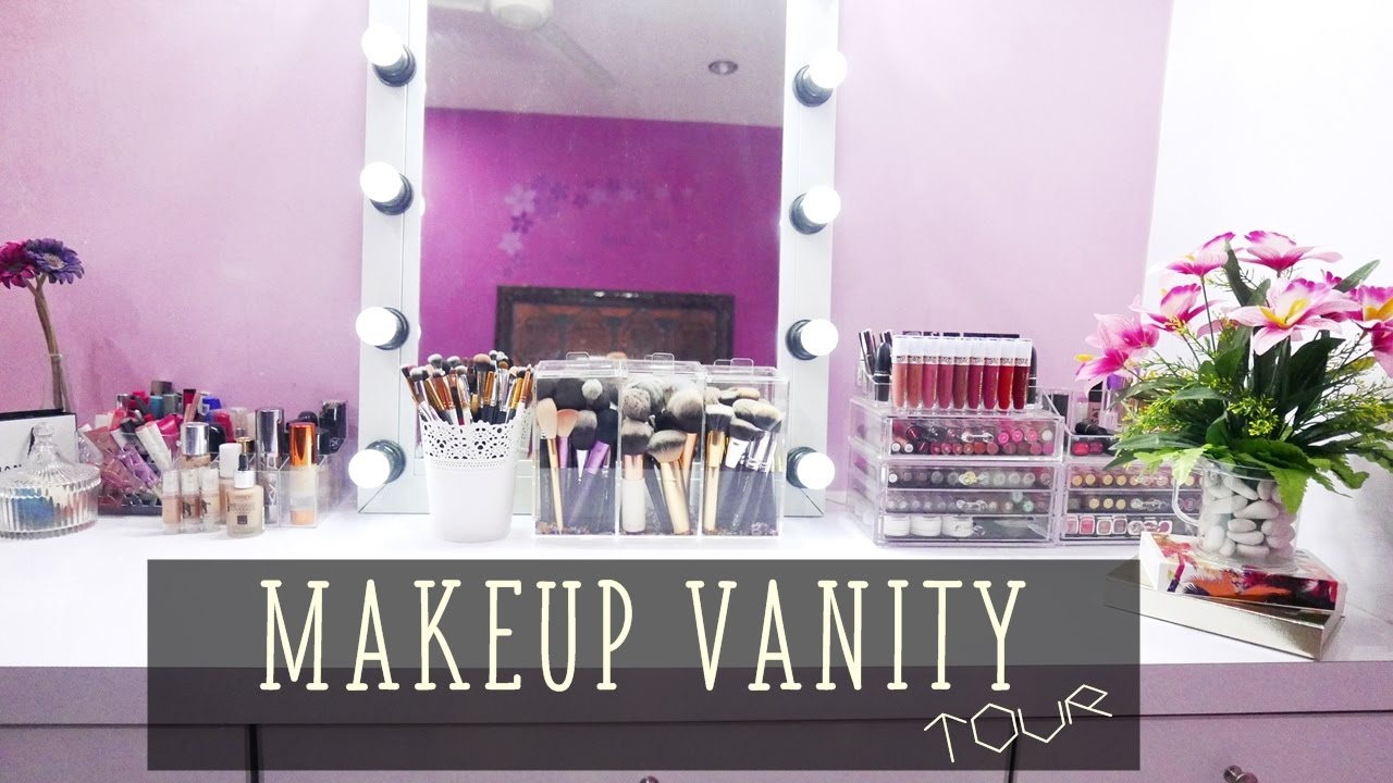 My Makeup Vanity & Makeup Collection Tour || NurFatinZakki