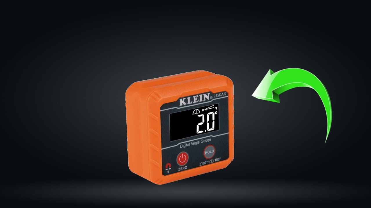 Klein Tools Digital Electronic Level and Angle Gauge, Measures 0 - 90 and 0 - 180 Degree Ranges
