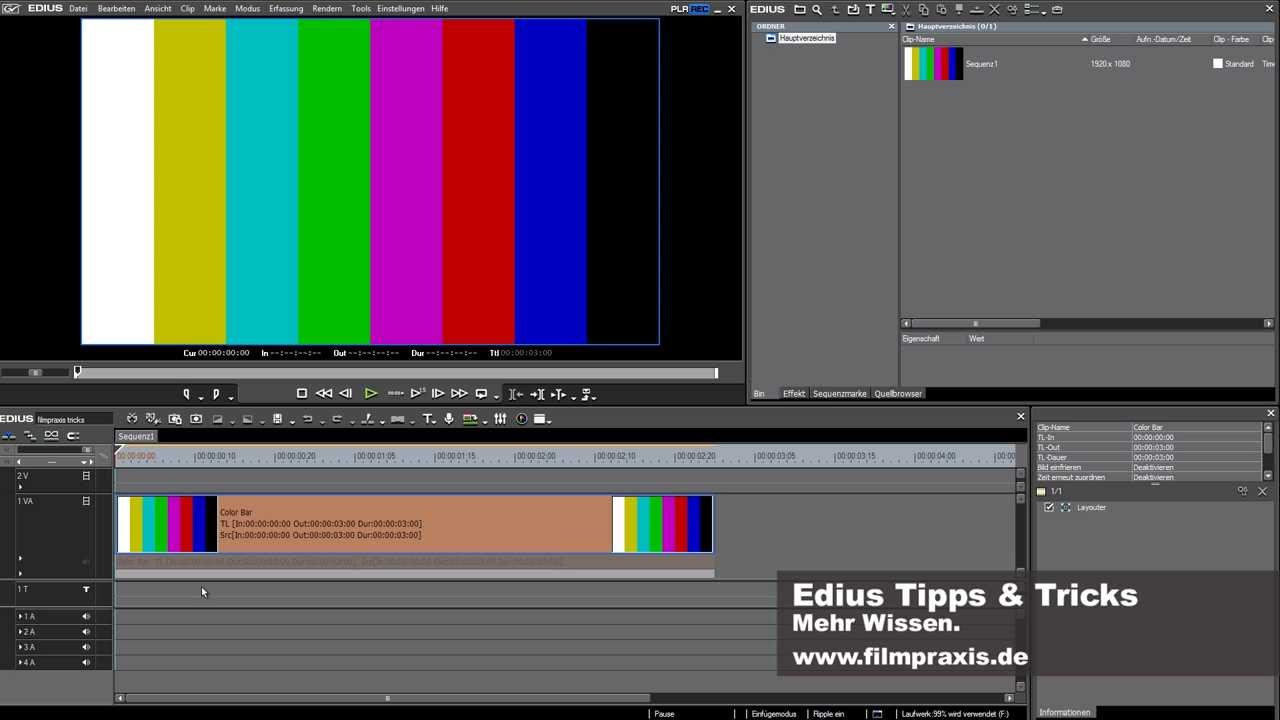 EDIUS TRICK: Sequenzen effektiv umbenennen - Wissen aus der Filmpraxis