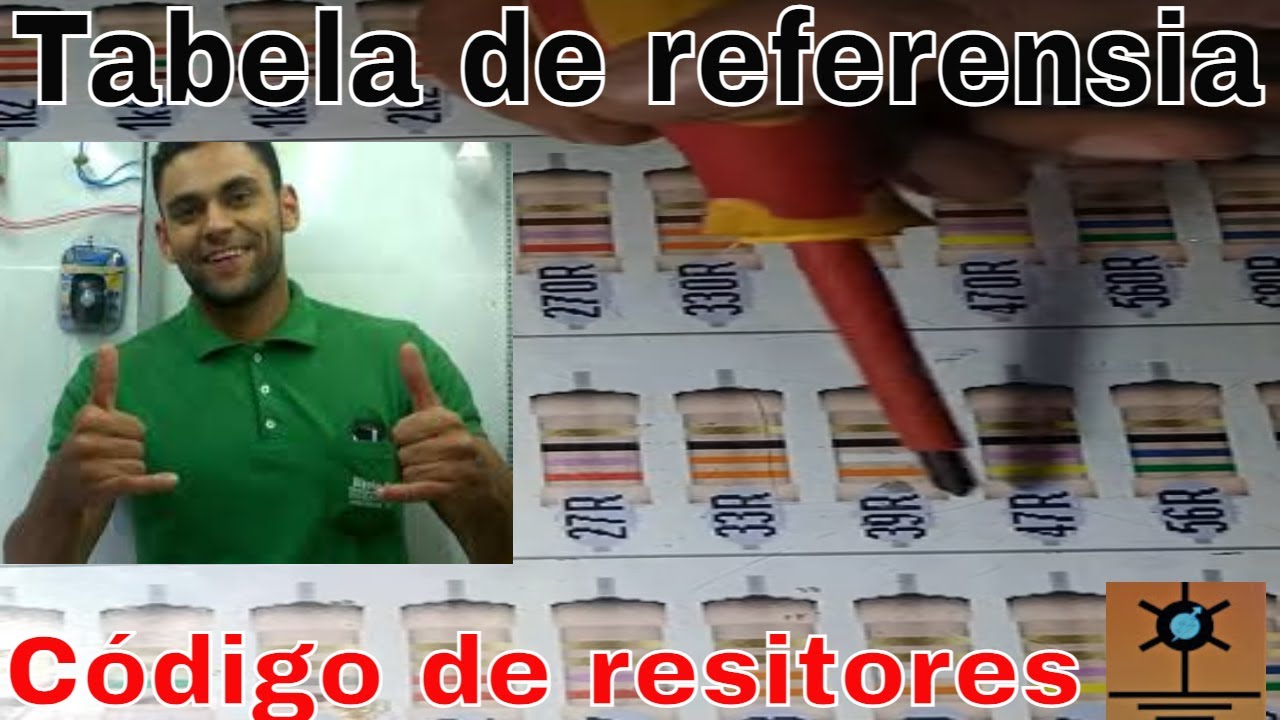 Tabela de refer&ecirc;ncia para resistores .@hidrauletrica