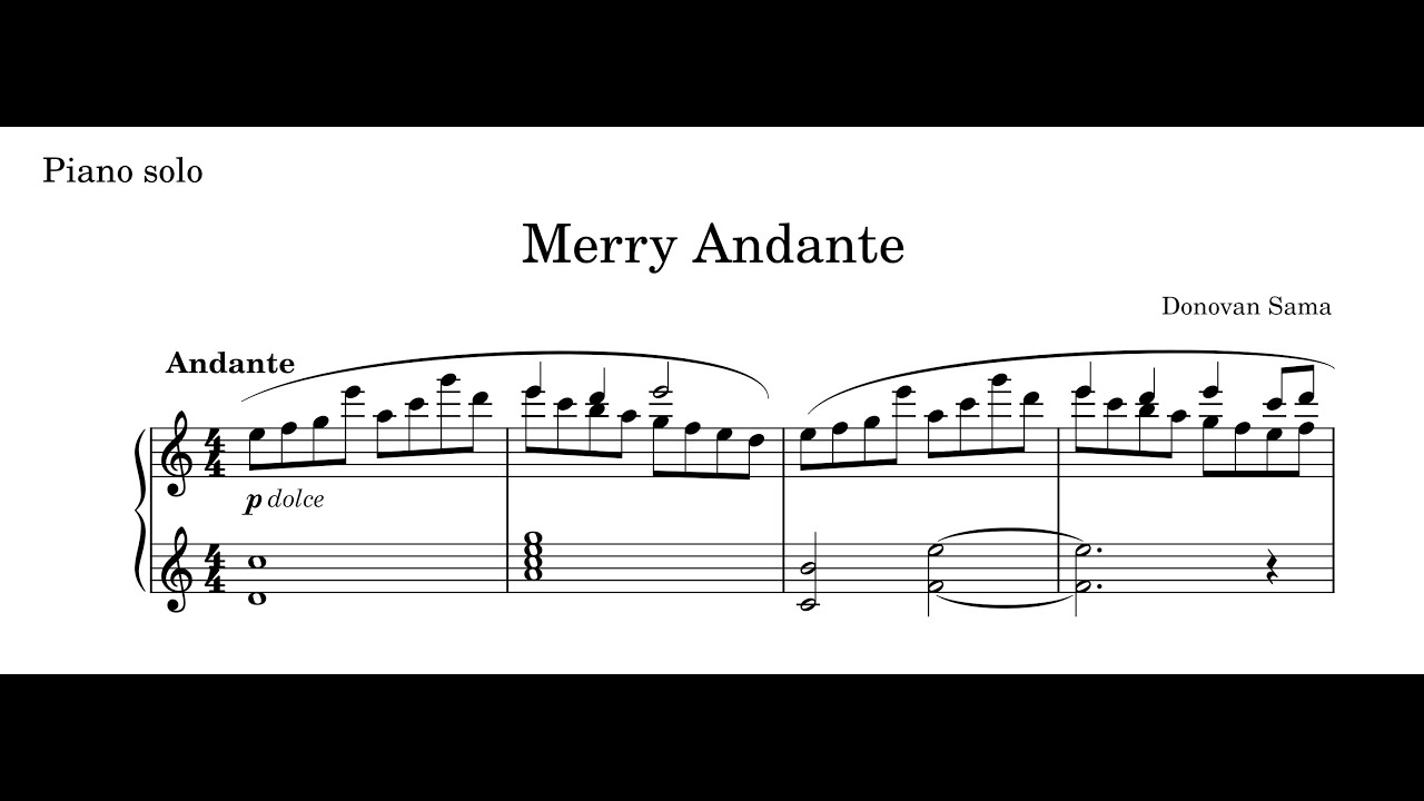 Little Goody Two Shoes - Merry Andante (Piano solo)