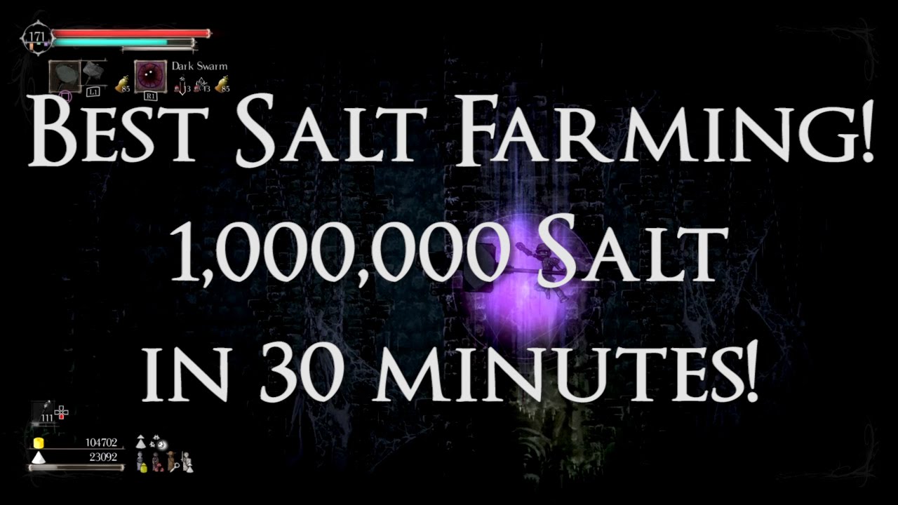 Salt and Sanctuary - Best Salt Farming! 1,000,000 Salt in 30 Minutes!